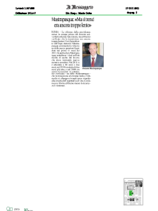 2011 - Rassegna Stampa Antonio Mastrapasqua