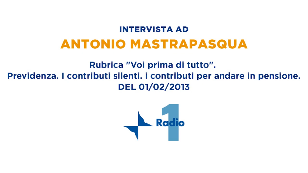 Domande degli ascoltatori – Rai Radio 1 “Voi prima di tutto” | 01/02/2013