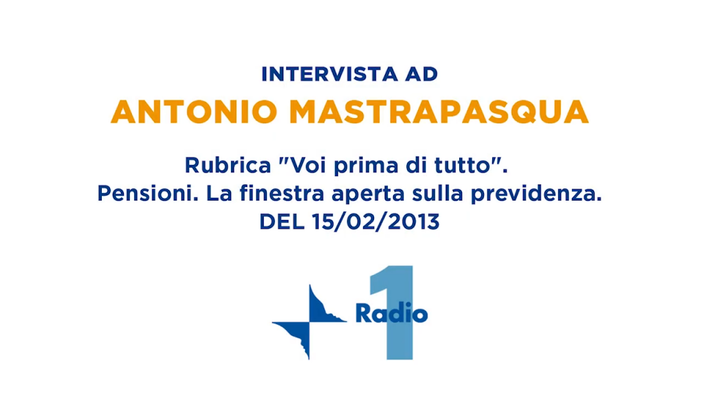 Domande degli ascoltatori – Rai Radio 1 “Voi prima di tutto” | 15/02/2013